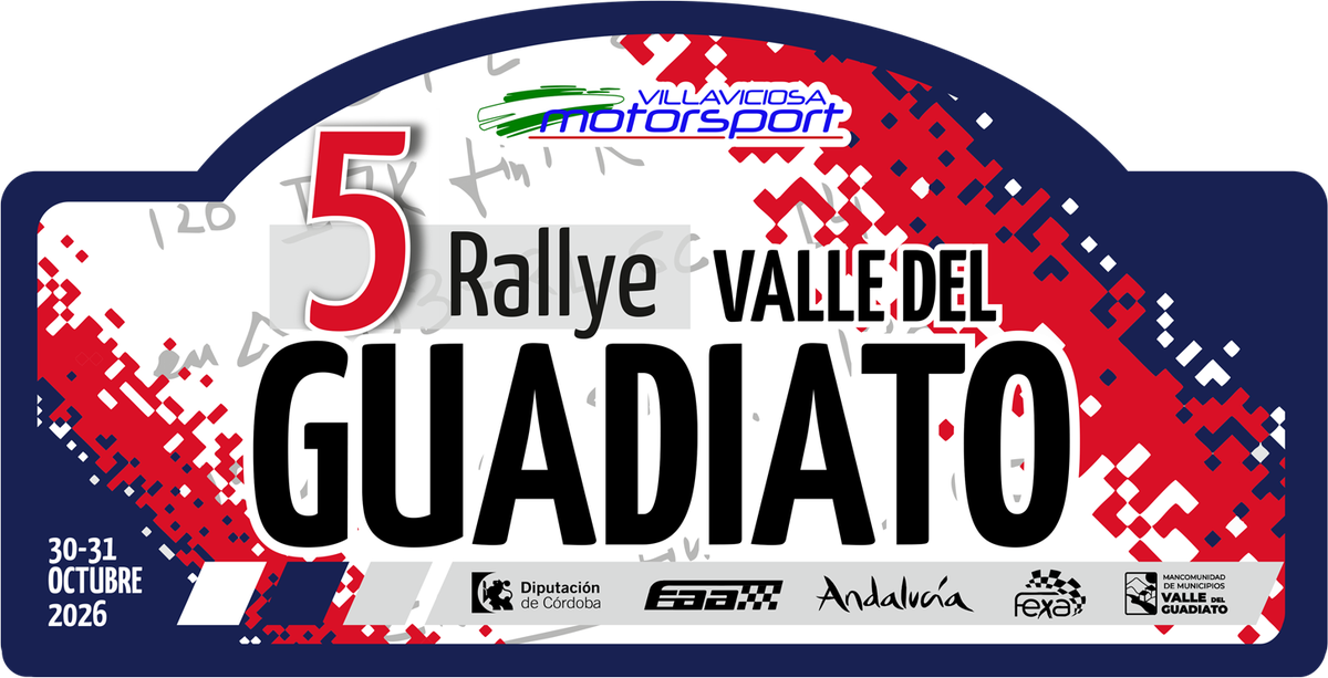 Placa oficial del rally